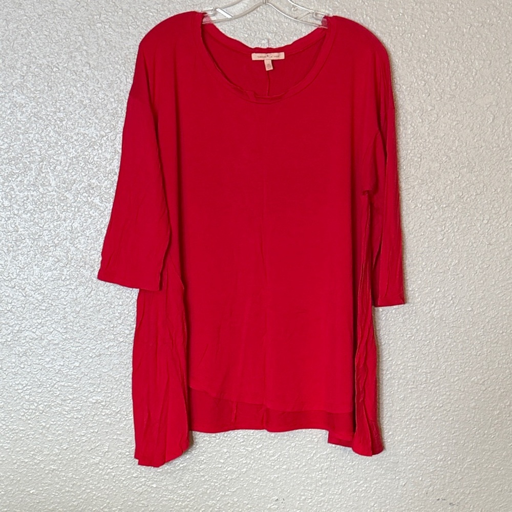 Gibson Vibrant Red Tunic Top